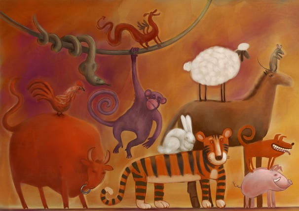 The 12 Animals of the Chinese Zodiac