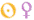 Sun & venus symbols