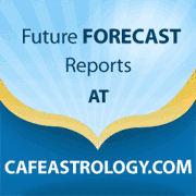 text: future forecast reports at Cafe Astrology