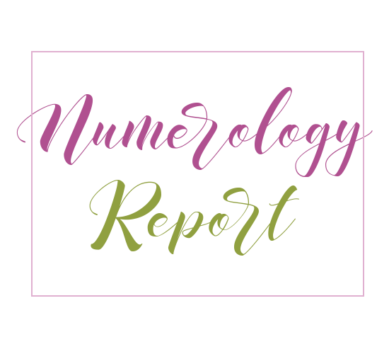 the words, numerology report