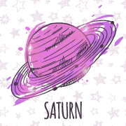 Saturn Planet with Rings