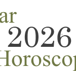 "Year 2026 Horoscope" text with purple stars